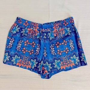 J. Crew Linen Blend Pull On Floral Print Shorts 3”